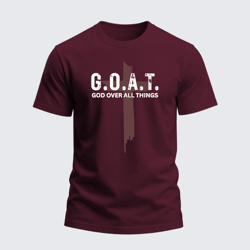Heavyweight Cotton Tee - Goat God Over All Things