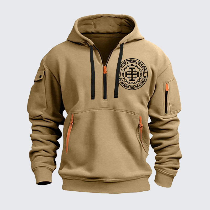 Zipper Hoodies - Non Nobis Domine, Non Nobis, Sed Nomini Tuo Da Gloriam