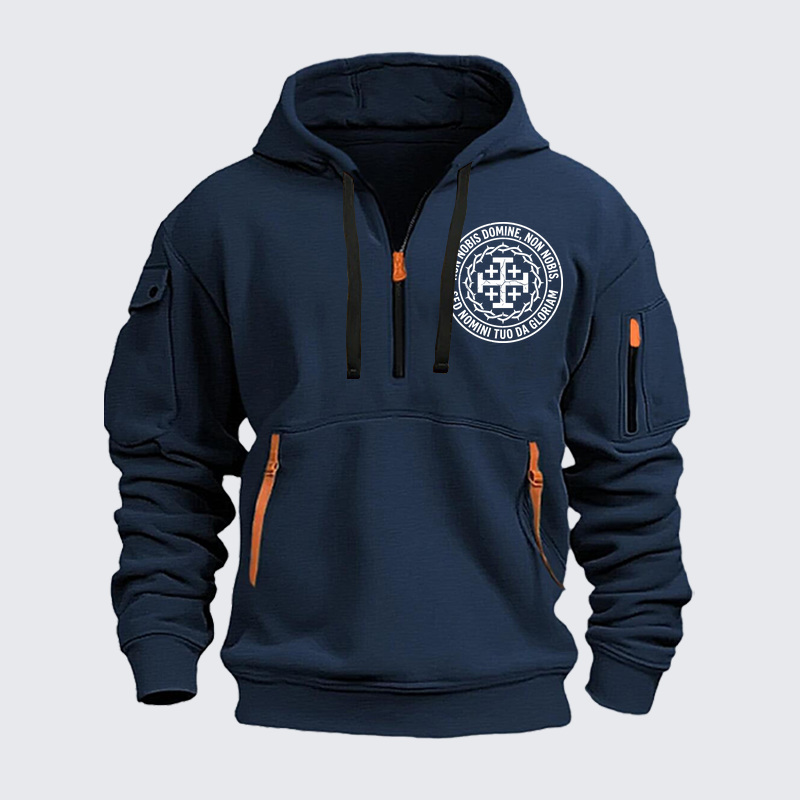 Zipper Hoodies - Non Nobis Domine, Non Nobis, Sed Nomini Tuo Da Gloriam