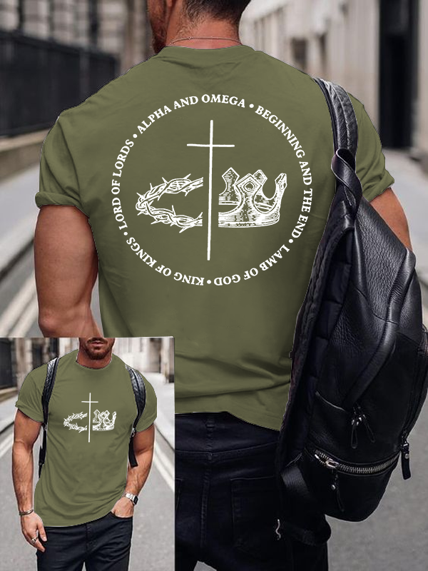 King Of Kings Jesus God Christian Cotton T-Shirt