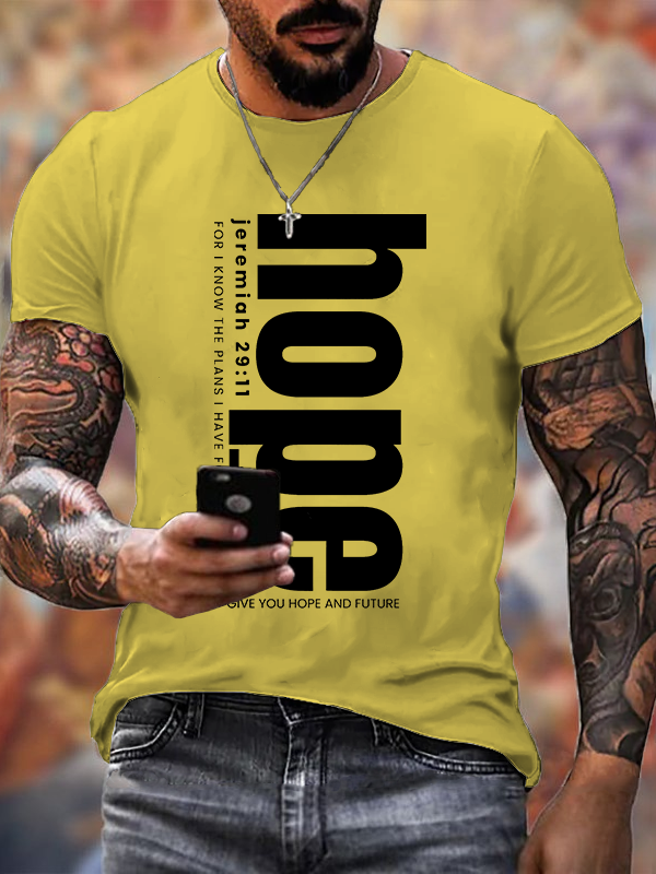 Hope Jesus God Christian Cotton T-Shirt
