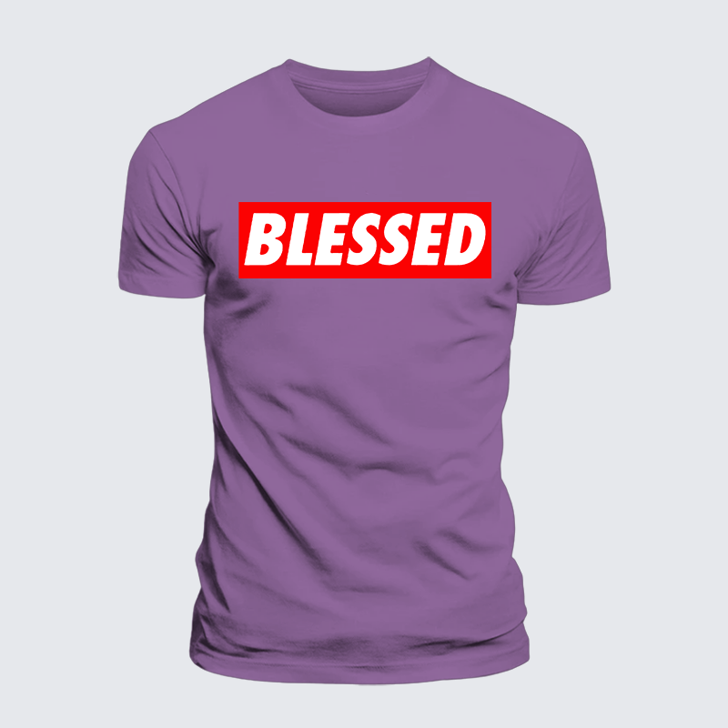 Blessed Jesus God Christian Premium Mercerized Cotton Tee