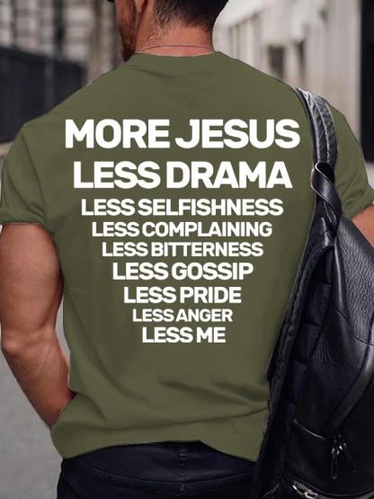 More Jesus Jesus God Christian Cotton T-Shirt