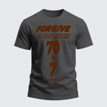 Heavyweight Cotton Tee - Forgive 70x7