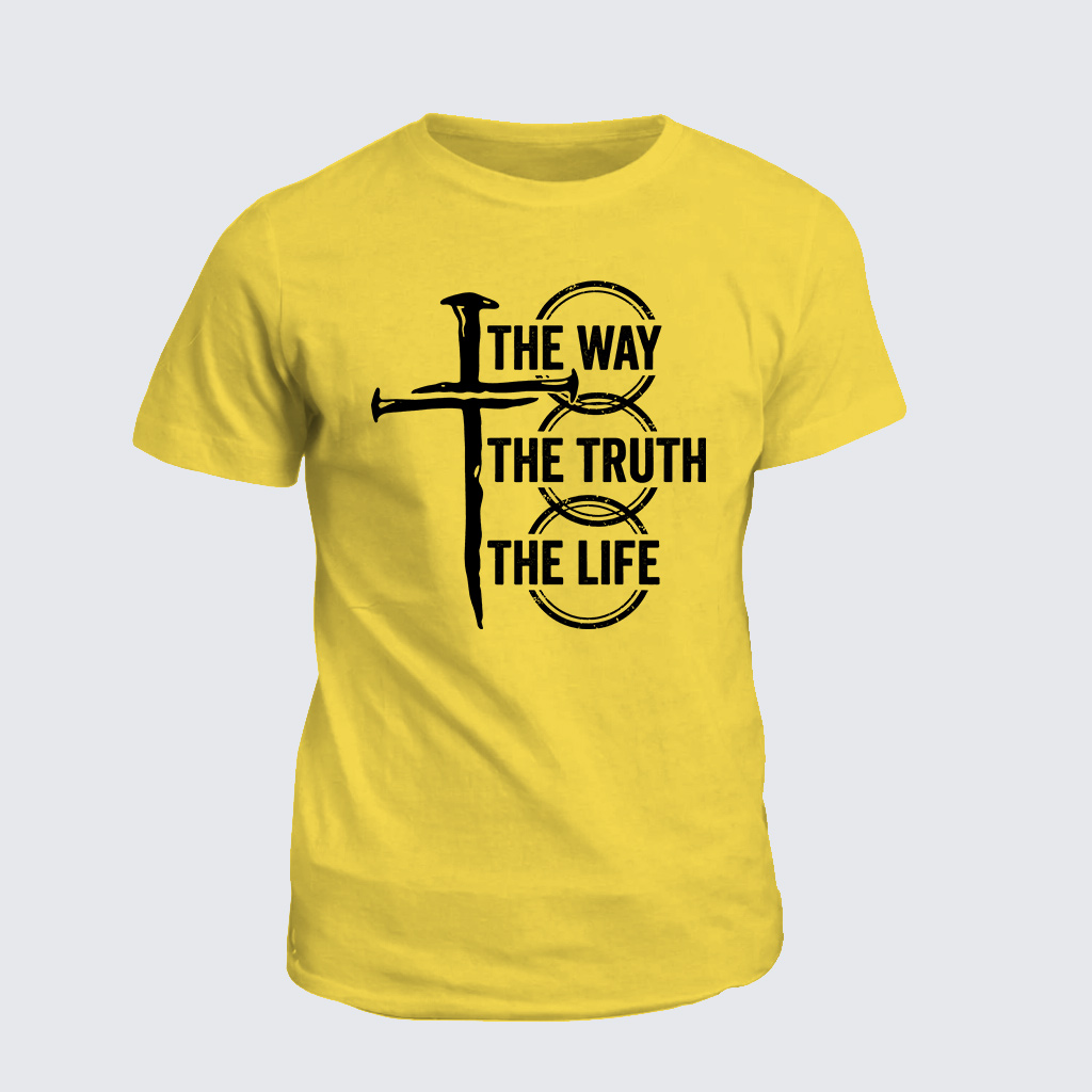 Jesus The Way The Truth The Life Jesus God Christian Cotton T-Shirt