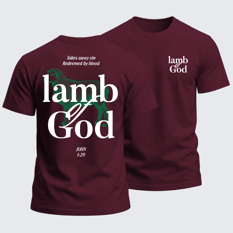 Heavyweight Cotton Tee - Lamb Of God