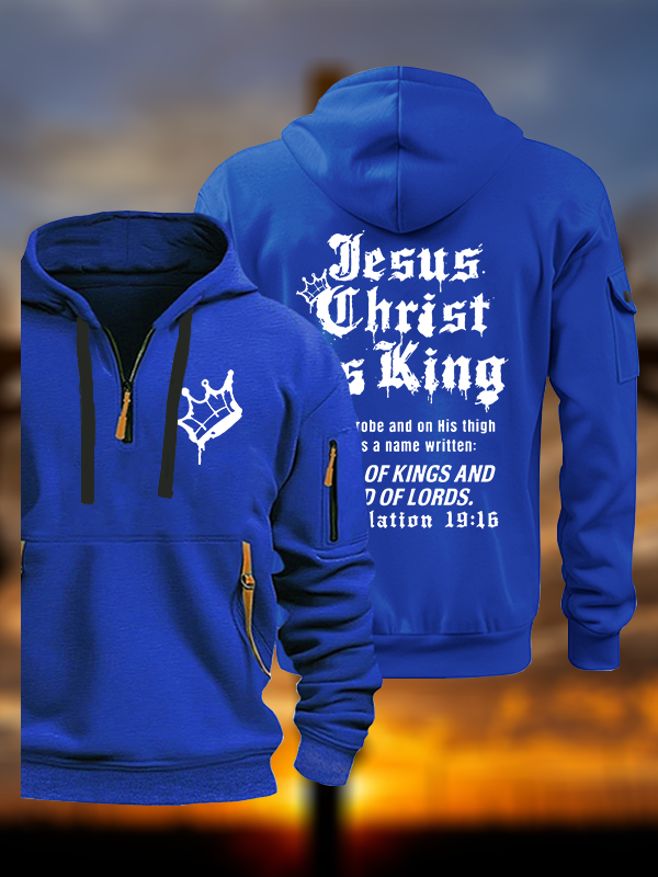 Jesus Christ Is King Jesus God Christian Zipper Hoodies