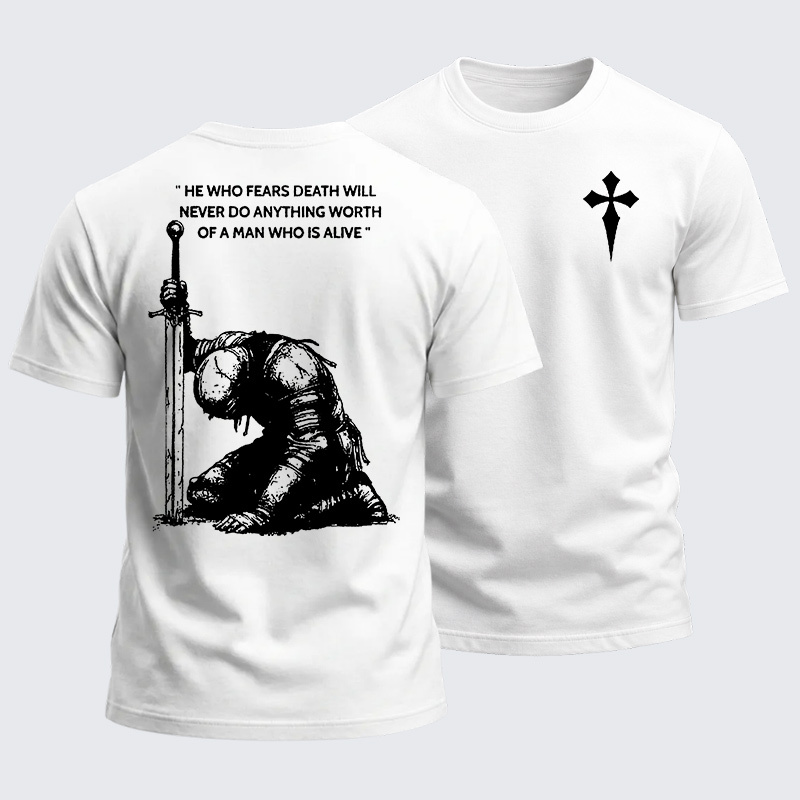 Heavyweight Cotton Tee - Holy Crusader Knight