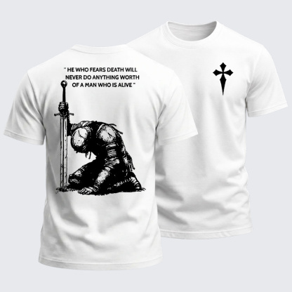 Heavyweight Cotton Tee - Holy Crusader Knight
