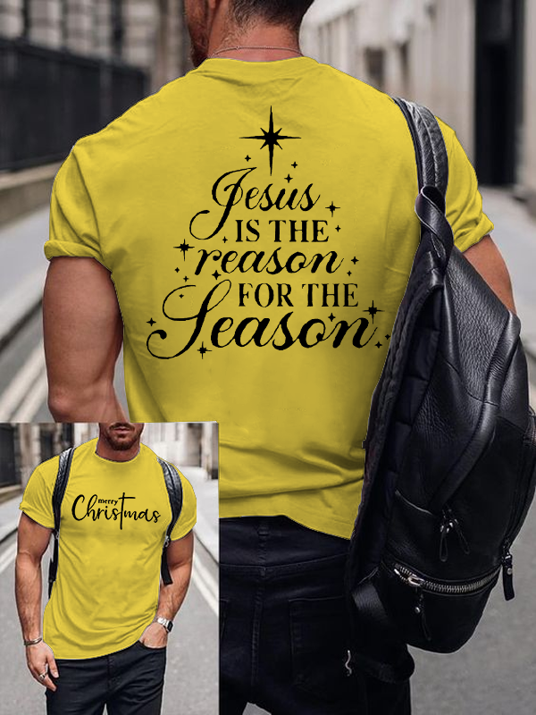 Jesus Is The Reason For The Season Jesus God Christian Cotton T-Shirt