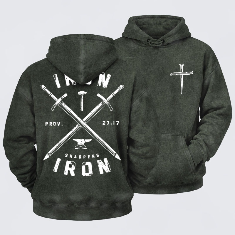 Washed Hoodie  - Iron Sharpens Iron