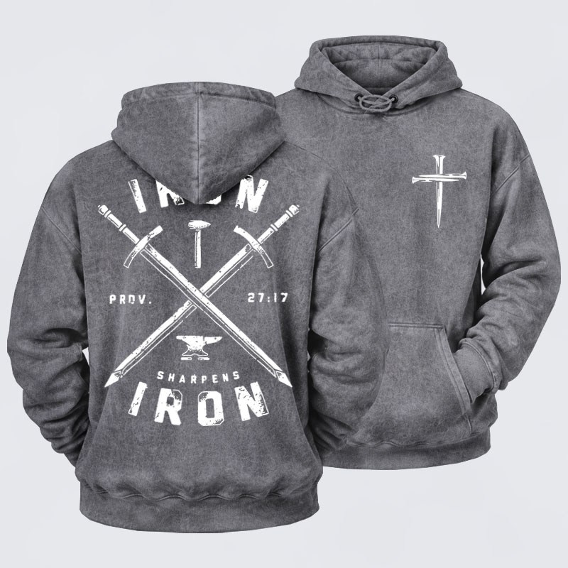 Washed Hoodie  - Iron Sharpens Iron