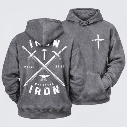 Washed Hoodie  - Iron Sharpens Iron
