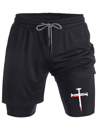Nails Cross Christian Performance Shorts