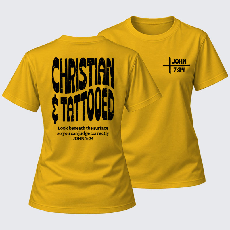 Women's T-shirts   - Christian & Tattooed   