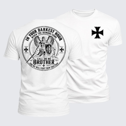 Luxe Mercerized Cotton Tee - Call On Me Brother – Knights of Faith