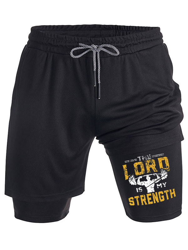 The Lord Is My Strength Christian Performance Shorts