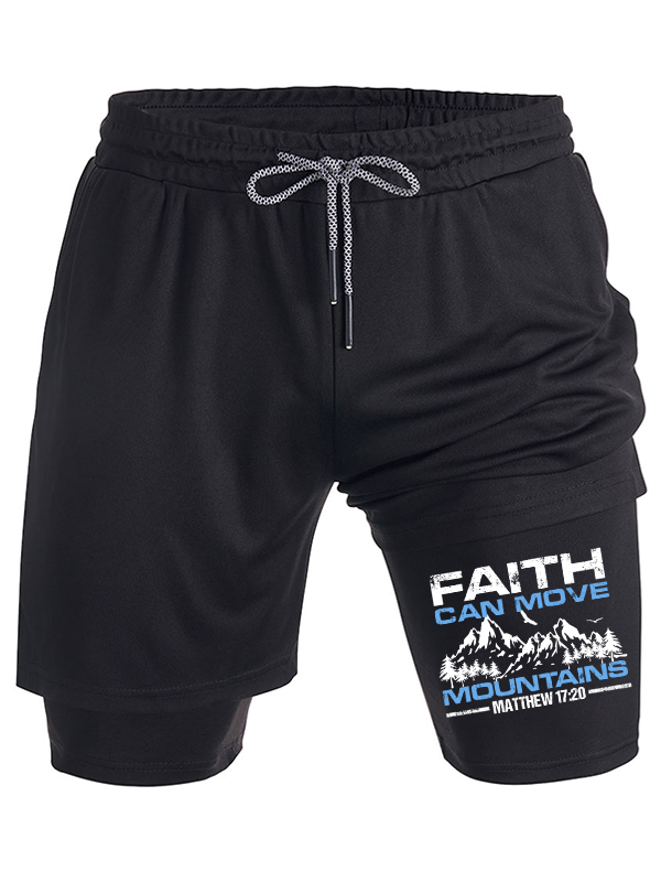 Faith Can Move Mountains Christian Performance Shorts