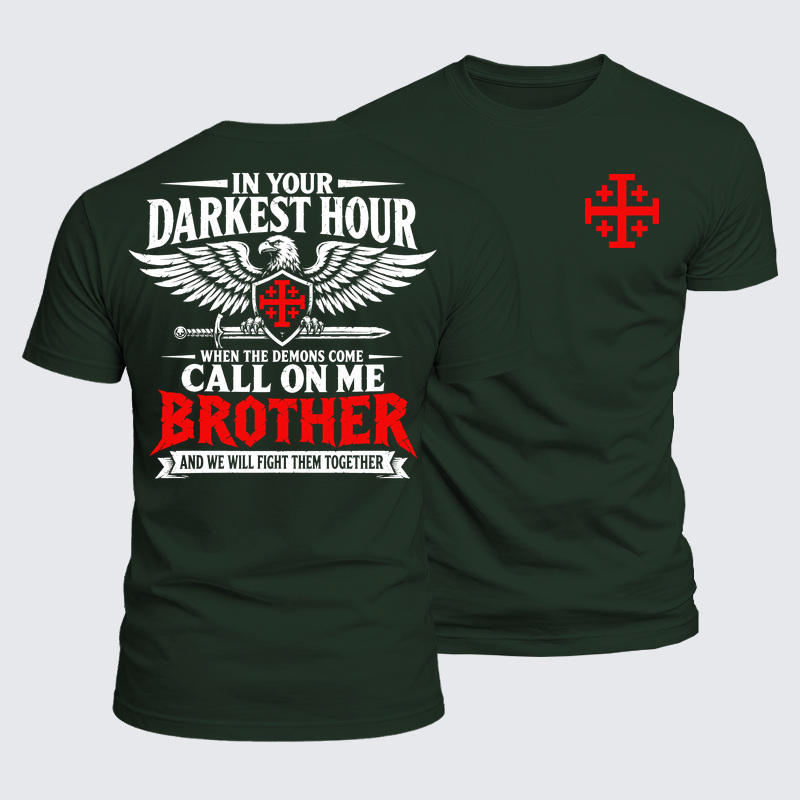Luxe Mercerized Cotton Tee - Call On Me Brother – Knights of Faith