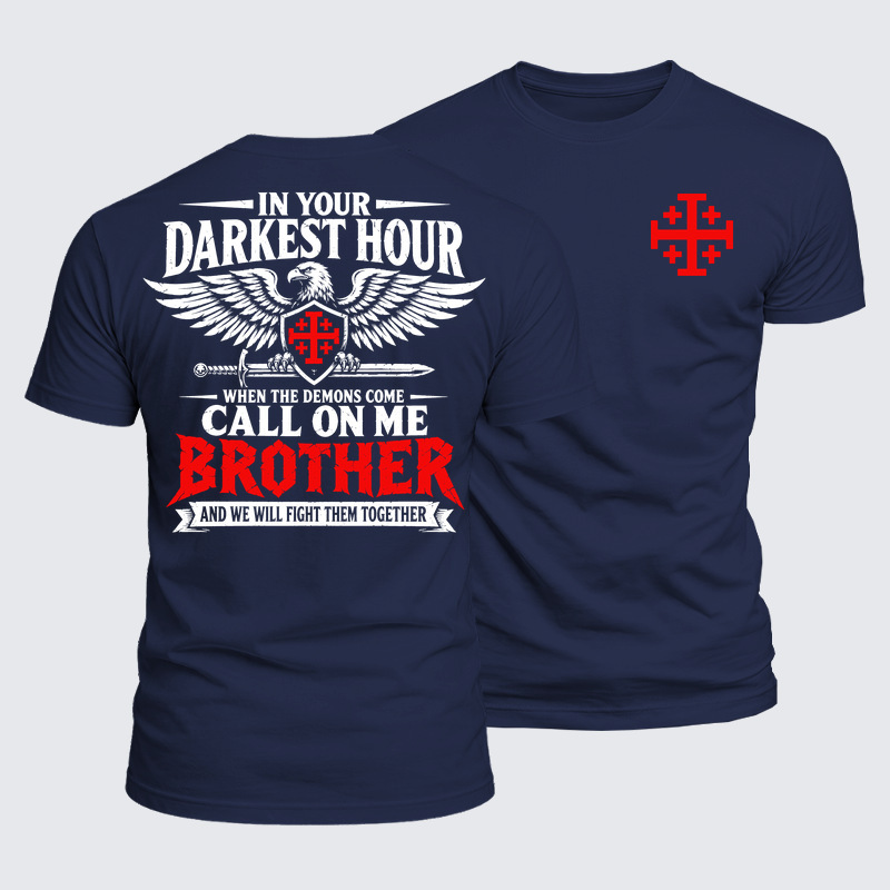 Luxe Mercerized Cotton Tee - Call On Me Brother – Knights of Faith