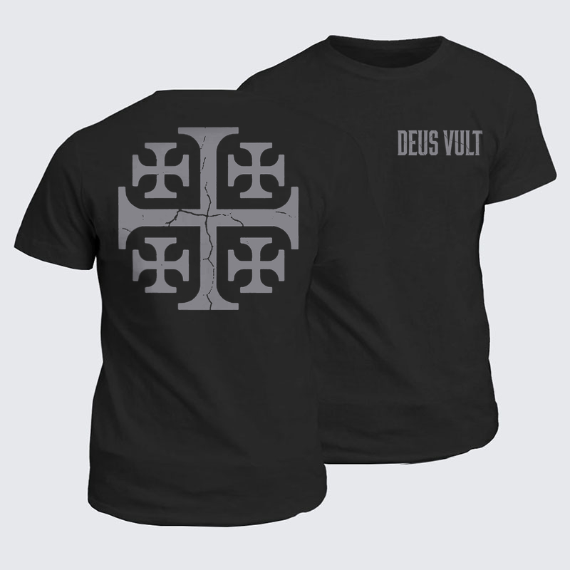 Classic Cotton Tee - Deus Vult