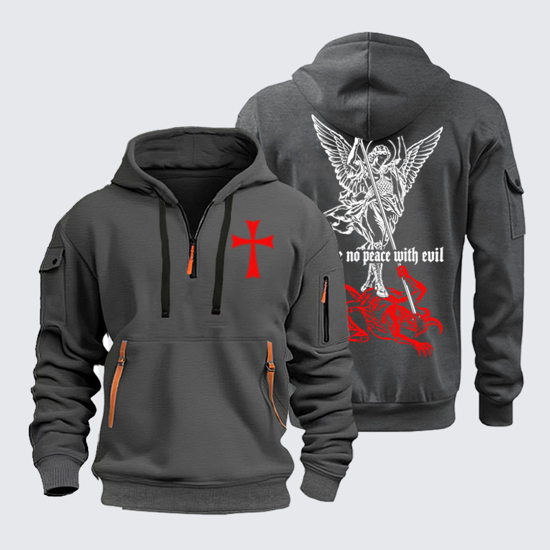 Zipper Hoodies –Make No Peace with Evil – Saint Michael
