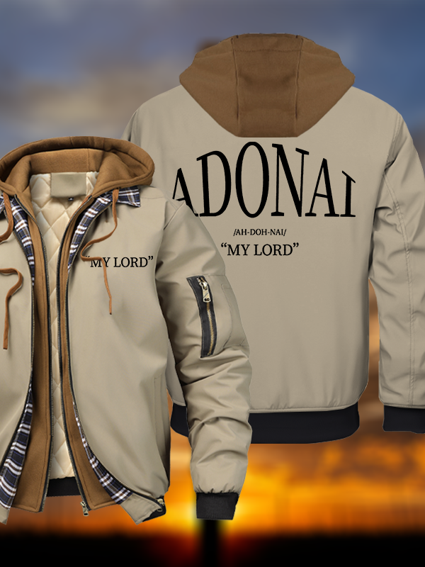 Adonai Warm Hooded Bomber Jacket
