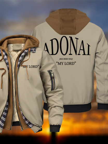 Adonai Warm Hooded Bomber Jacket