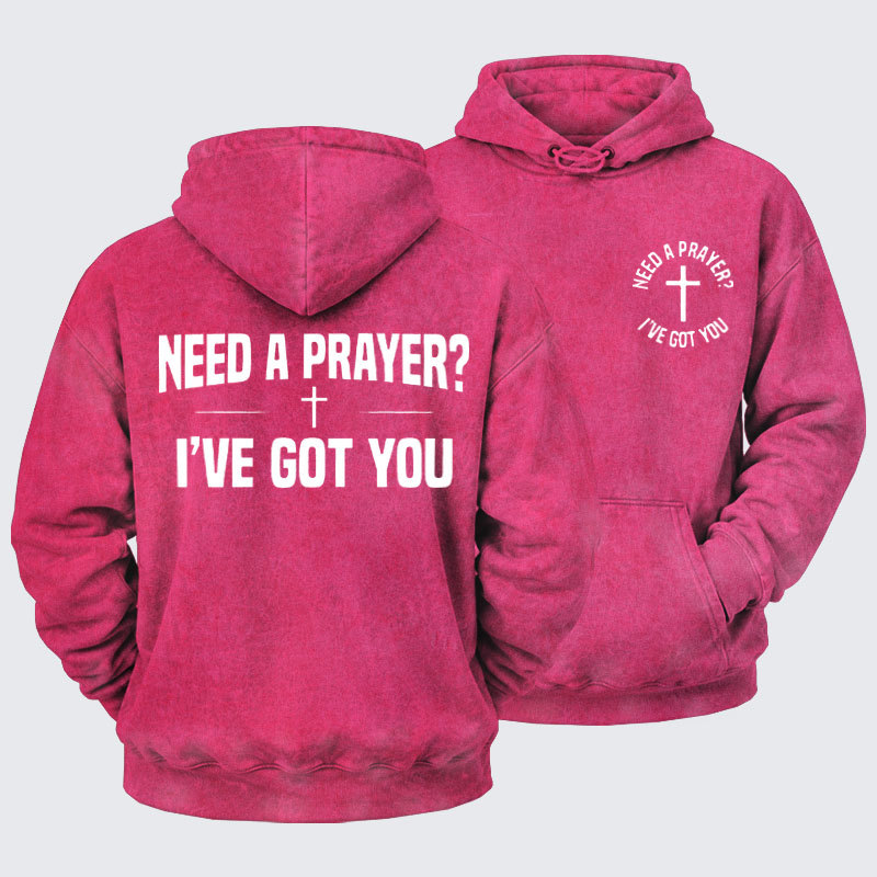 Washed Hoodie -  Deus Vult Knight Templar American Flag Crusader-soulsbelief