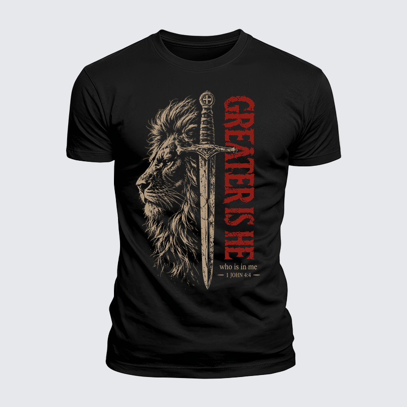 Luxe Mercerized Cotton Tee - Greater Is He