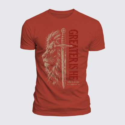 Luxe Mercerized Cotton Tee - Greater Is He