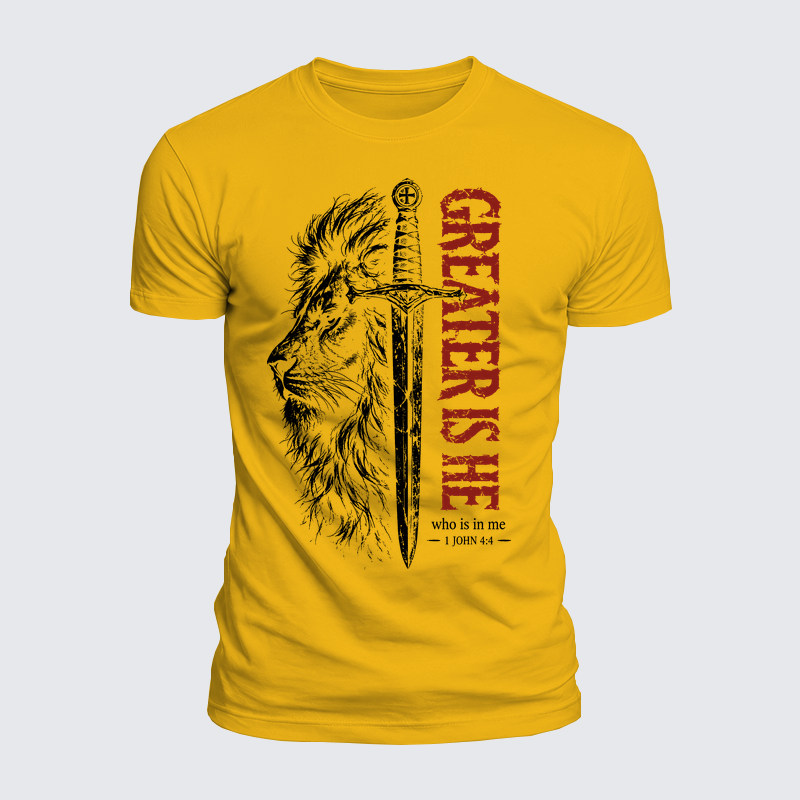 Luxe Mercerized Cotton Tee - Greater Is He