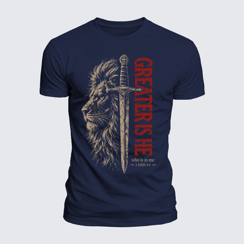 Luxe Mercerized Cotton Tee - Greater Is He