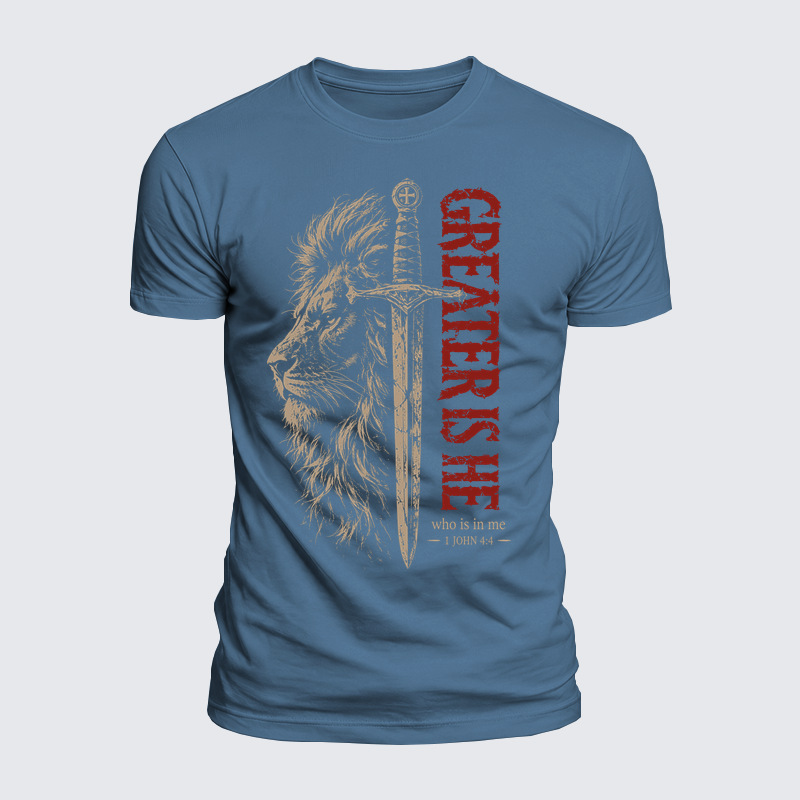 Luxe Mercerized Cotton Tee - Greater Is He