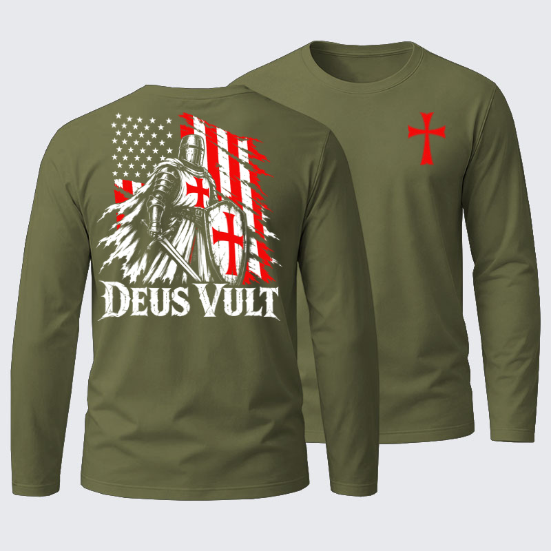 Long Sleeve Cotton Tee - Long-sleeved T-Shirts