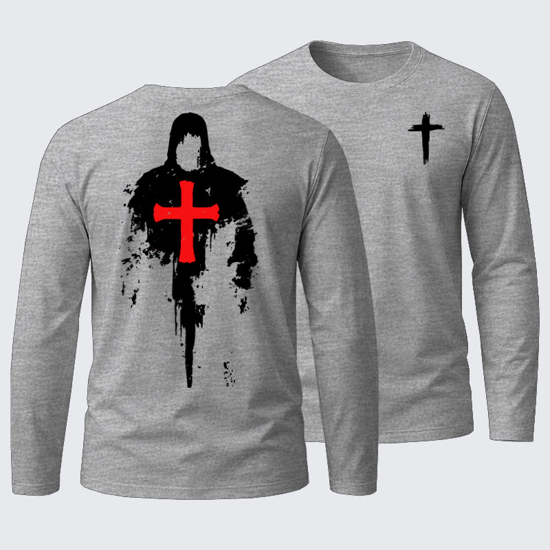 Long Sleeve Cotton Tee - The Saviour 