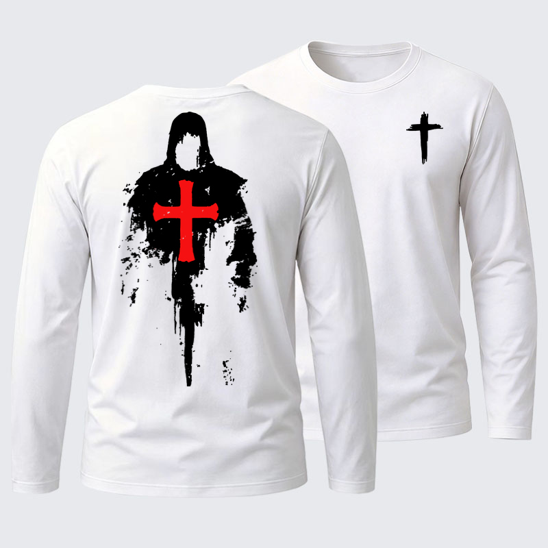 Long Sleeve Cotton Tee - The Saviour 