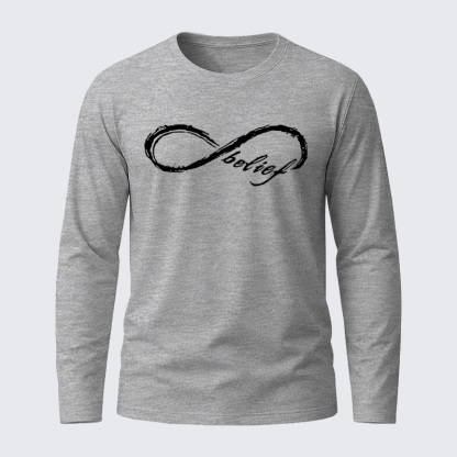 Eternal Belief Jesus God  Christian Cotton Long Sleeve T-Shirt