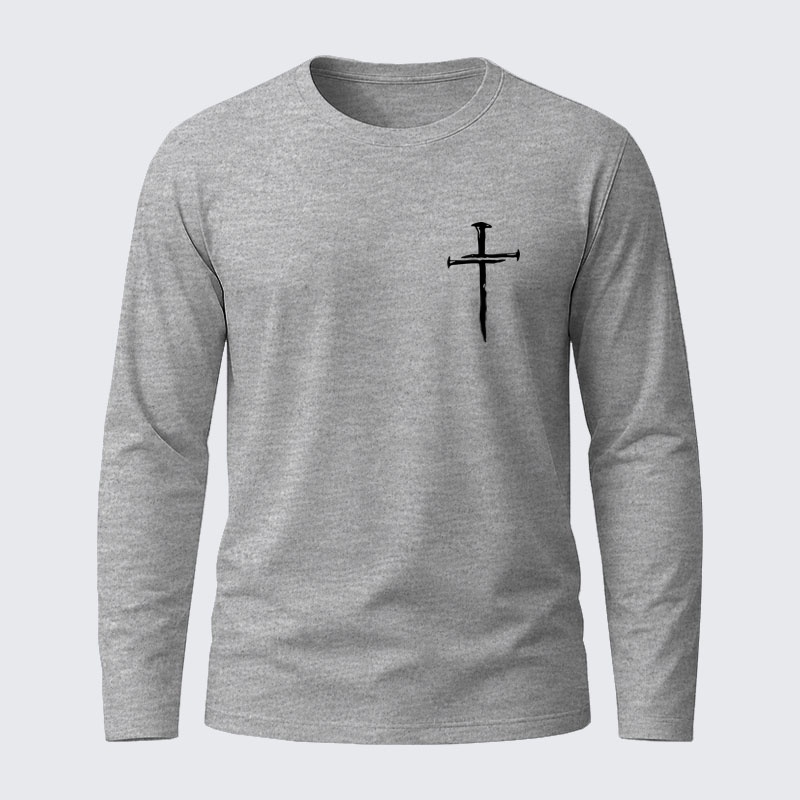 Faith Cross Jesus God Christian Cotton Long Sleeve T-Shirt