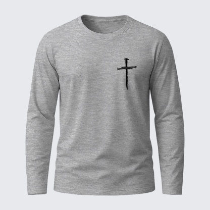 Faith Cross Jesus God Christian Cotton Long Sleeve T-Shirt