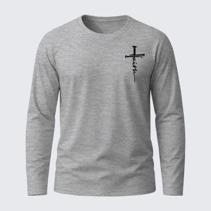 Cross Jesus God Christian Cotton Long Sleeve T-Shirt
