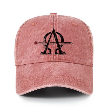 Heritage Washed Cap - Alpha & Omega – Revelation 22:13 Christian Warrior