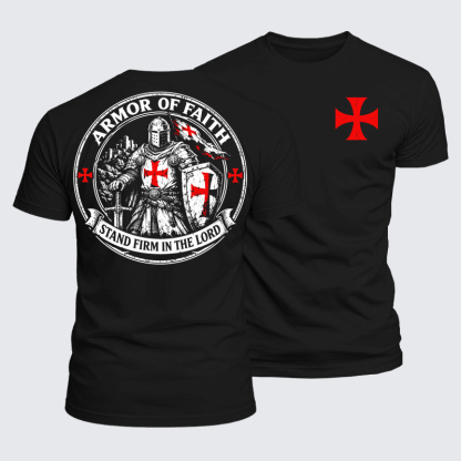 Luxe Mercerized Cotton Tee - Armor Of Faith, Stand Firm In The Lord
