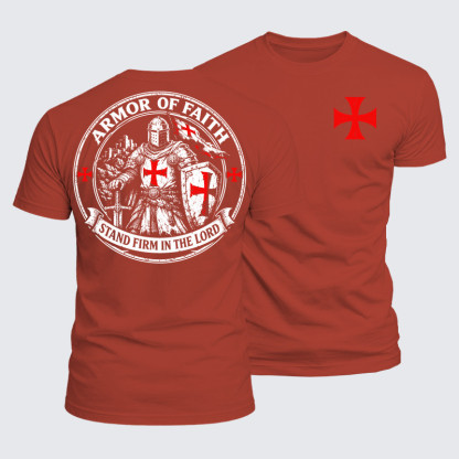 Luxe Mercerized Cotton Tee - Armor Of Faith, Stand Firm In The Lord