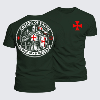 Luxe Mercerized Cotton Tee - Armor Of Faith, Stand Firm In The Lord