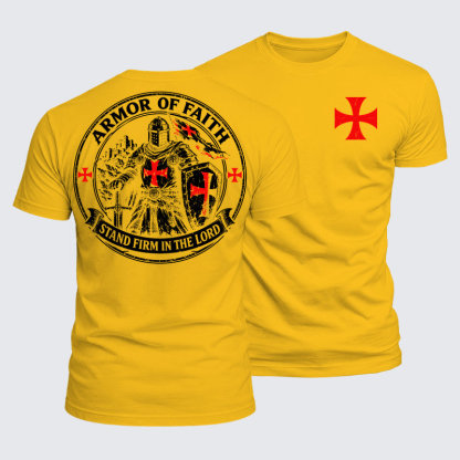 Luxe Mercerized Cotton Tee - Armor Of Faith, Stand Firm In The Lord