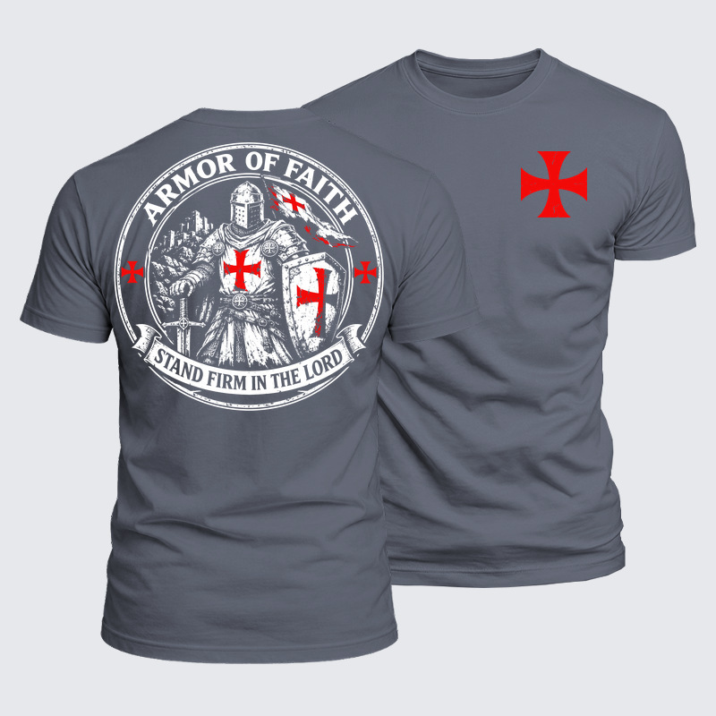 Luxe Mercerized Cotton Tee - Armor Of Faith, Stand Firm In The Lord