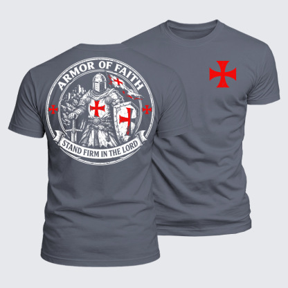 Luxe Mercerized Cotton Tee - Armor Of Faith, Stand Firm In The Lord
