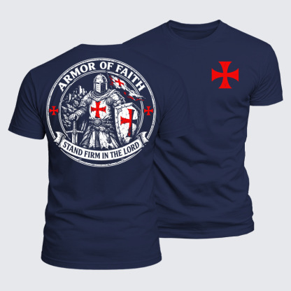 Luxe Mercerized Cotton Tee - Armor Of Faith, Stand Firm In The Lord