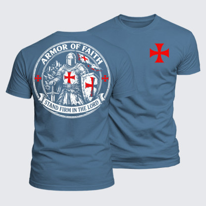 Luxe Mercerized Cotton Tee - Armor Of Faith, Stand Firm In The Lord